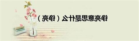 亮 意思